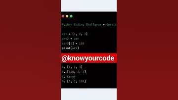 Python List Data structure question challenge - Can you answer this ? #python #list #datastructure