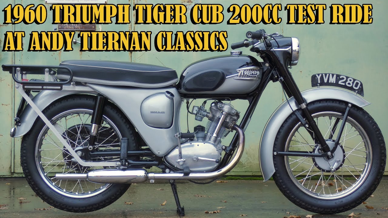 Triumph Tiger Cub 200cc 1960 года на гонках Andy Tiernan Classics 