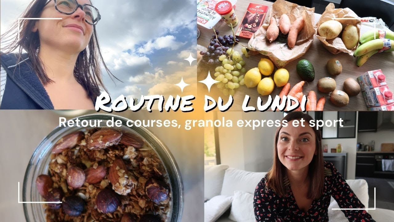 VLOG⎟Retour de courses, granola express et sport
