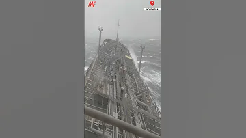 Oil Tanker CAUGHT IN HURRICANE!