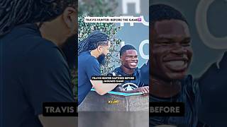 Celebrity Travis Hunter had a Special PreGame Moment ❤️🥹 #shorts #nfl Wealth