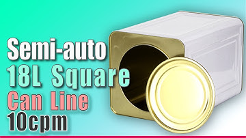 18L Square Rectangle Can Line for Output Speed 10-12cpm #rectanglecanline #squarecanline