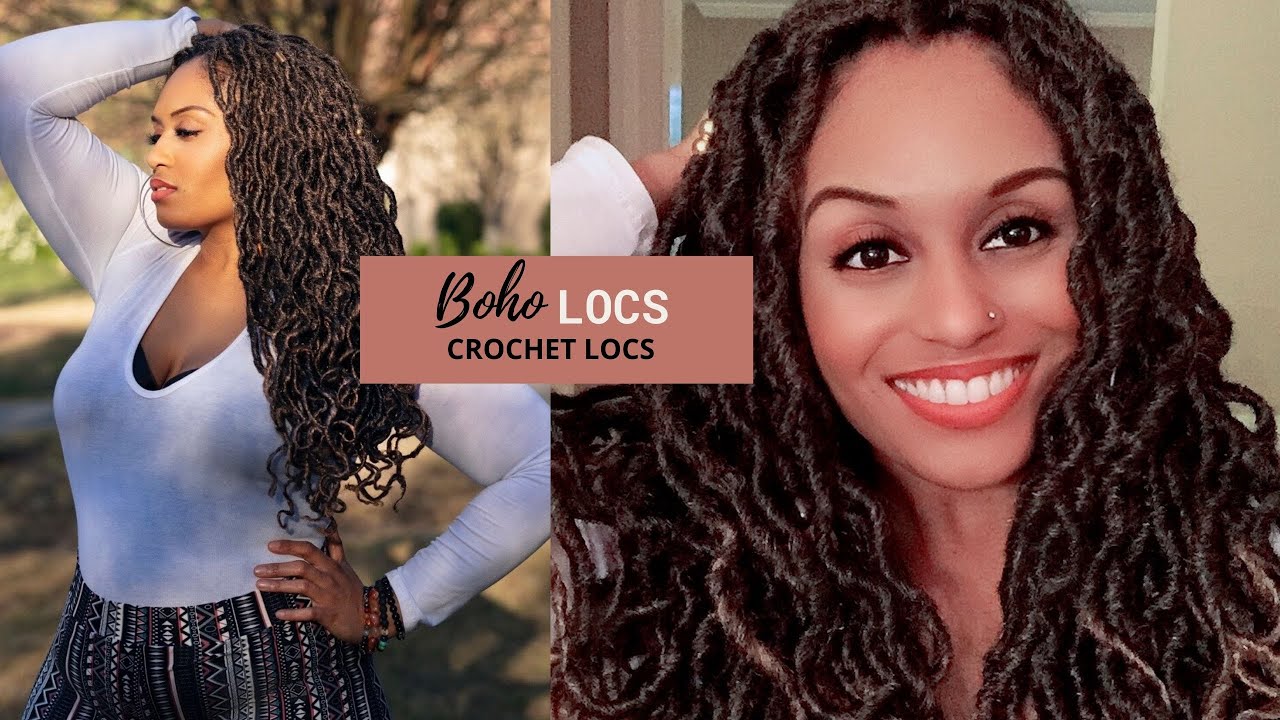 (BOHO LOCS ) CROCHET BOHO LOCS INSTALL