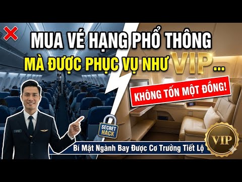 Video CƠ TRƯỞNG TIẾT LỘ: Cách Đi Vé Hạng Thường Được Phục Vụ Như VIP (Tuyệt Đối Không Tốn 1 Xu) - youtube