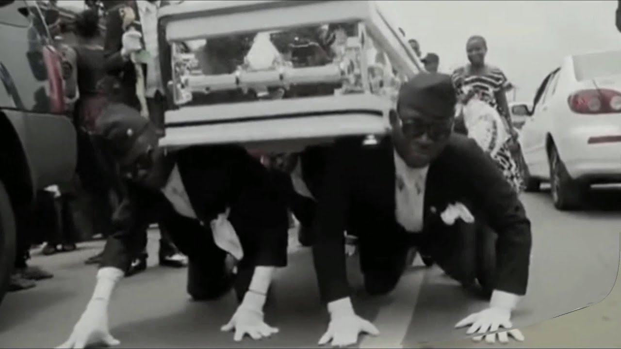 Ghana Pallbearers Dancing to Astronomia   African Coffin Dance Techno Party Funeral