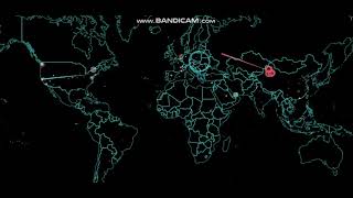 DDos attack | NorseCorp map