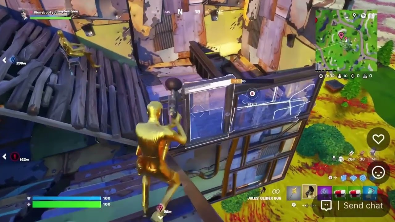 We won using NO guns in Fortnite