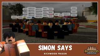 Simon Says Event In Richwood Prison With Players & Fans (ROBLOX, Richwood Prison)