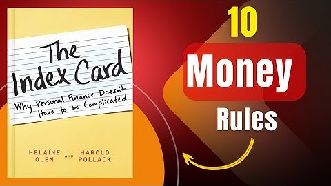 The Index Card by Helaine Olen & Harold Pollack | 10 Simple Rules of Money