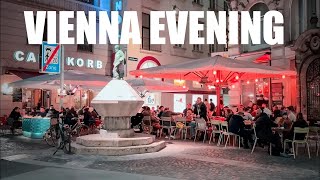 Vienna City Evening Walk 2023 | 4K Hdr