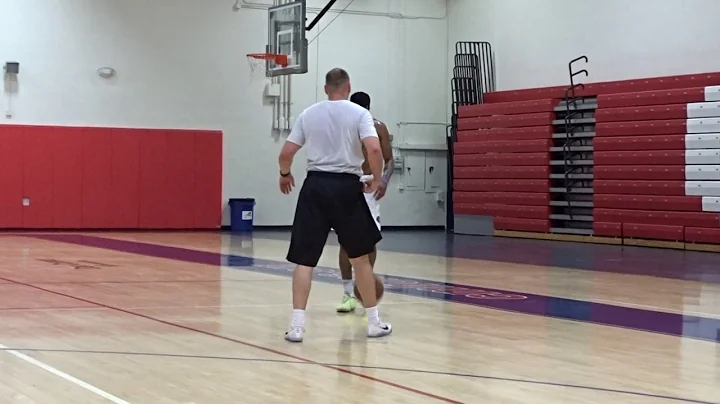Court XIV Coach Nathan Conley working w/ Kasey Hill