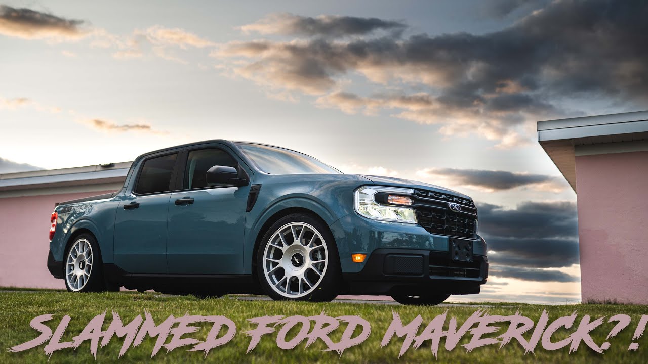 Slammed 2023 Ford Maverick // ISC Suspension YouTube