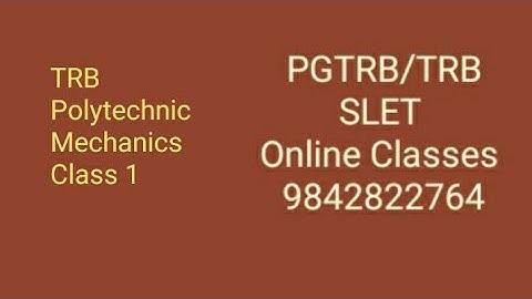 TRB Polytechnic Mechanics C1