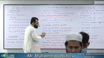 CAF-8-Audit Assurance lecture 33  by Sir Asif CA