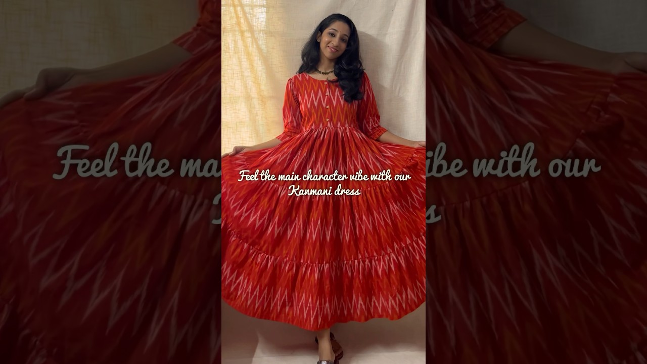Kanmani dress- Ikkat tunic maxi dress- Kurti dress from Arodhi- 