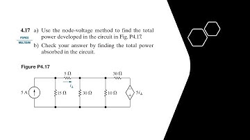 Problem 4.17(Nilsson Riedel) Electric Circuits 12th Edition - Node-Voltage Method