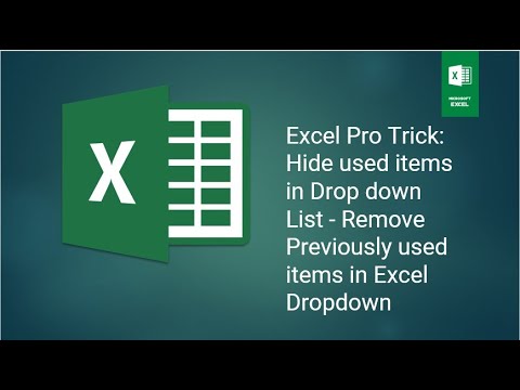 Hide used items in Drop down List - Remove Previously used items in ...