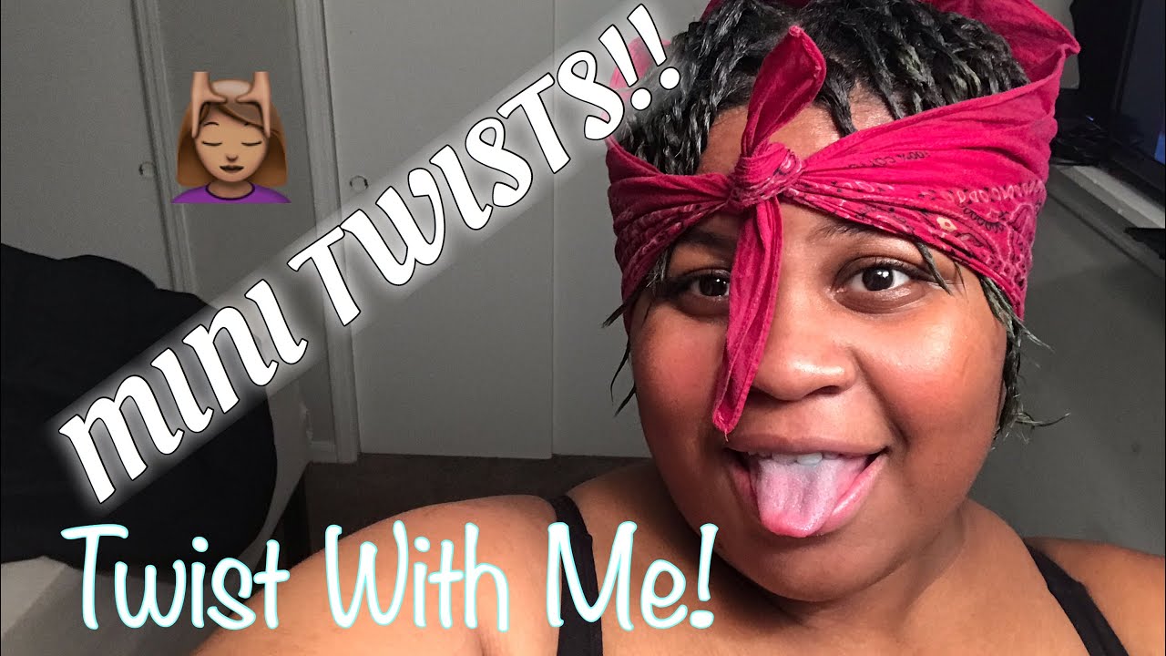 Watch Me Do Mini Twists On Relaxed Hair Youtube