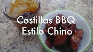 Costillas BBQ (Estilo comida china en Puerto Rico)