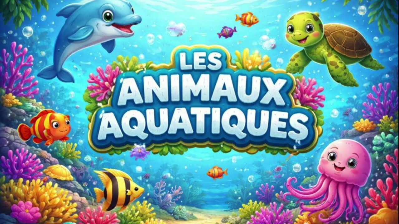 Apprendre les animaux 🐠🐬 | Animaux aquatiques – KIDILIO 🧸