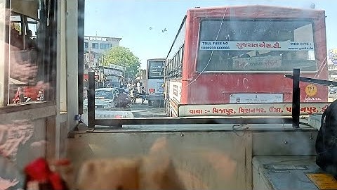 GSRTC Deluxe Bus Overtake Gurjar Nagri Bus