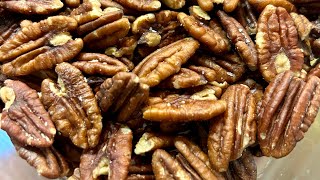 Roasted Pecans  better than store bought! #inthekitchenwithtabbi #recipe #pecans #roasted