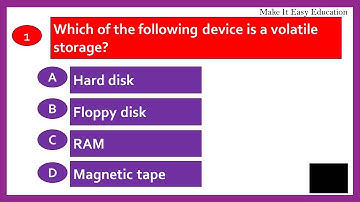 COMPUTER QUIZ || TEST 1 || COMPUTER GENERAL KNOWLEDGE