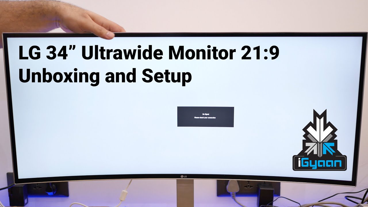 LG 34UC98 Curved 34 Inch Ultrawide 21:9 Monitor Unboxing and Setup ...