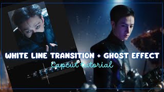 WHITE LINE TRANSITION + GHOST EFFECT l CAPCUT TUTORIAL