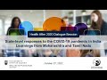State-level responses to the COVID-19 pandemic in India: Learnings from Maharashtra and Tamil Nadu
