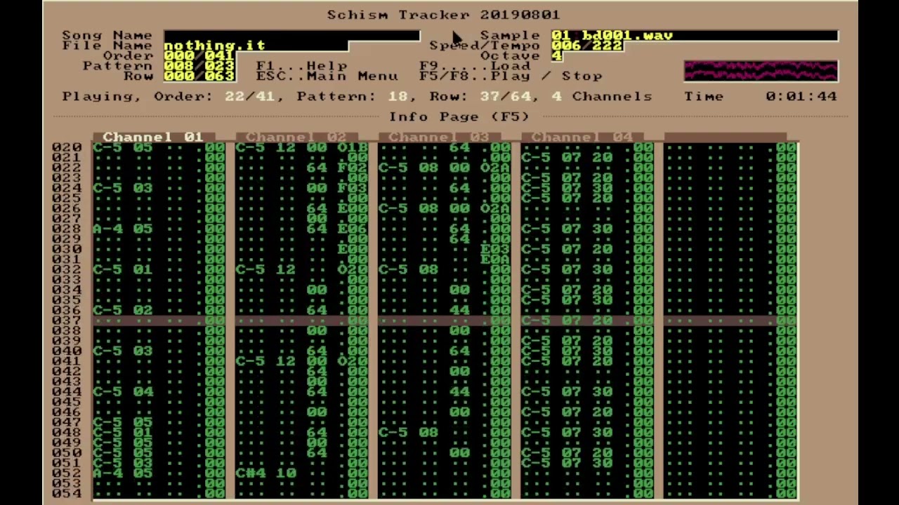 Nothing - Doom Cough Amigacore .IT tracker module
