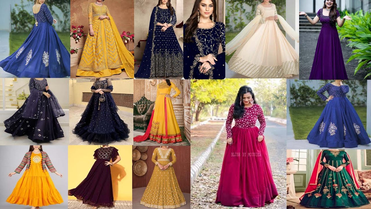New Ethnic latest Eid Gown Bollywood Festival anarkali Ethnic bollywood  women dress Designer Wedding : Amazon.in: Fashion