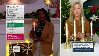 Bethlehem Lights Battery Operated Window Candles on QVC