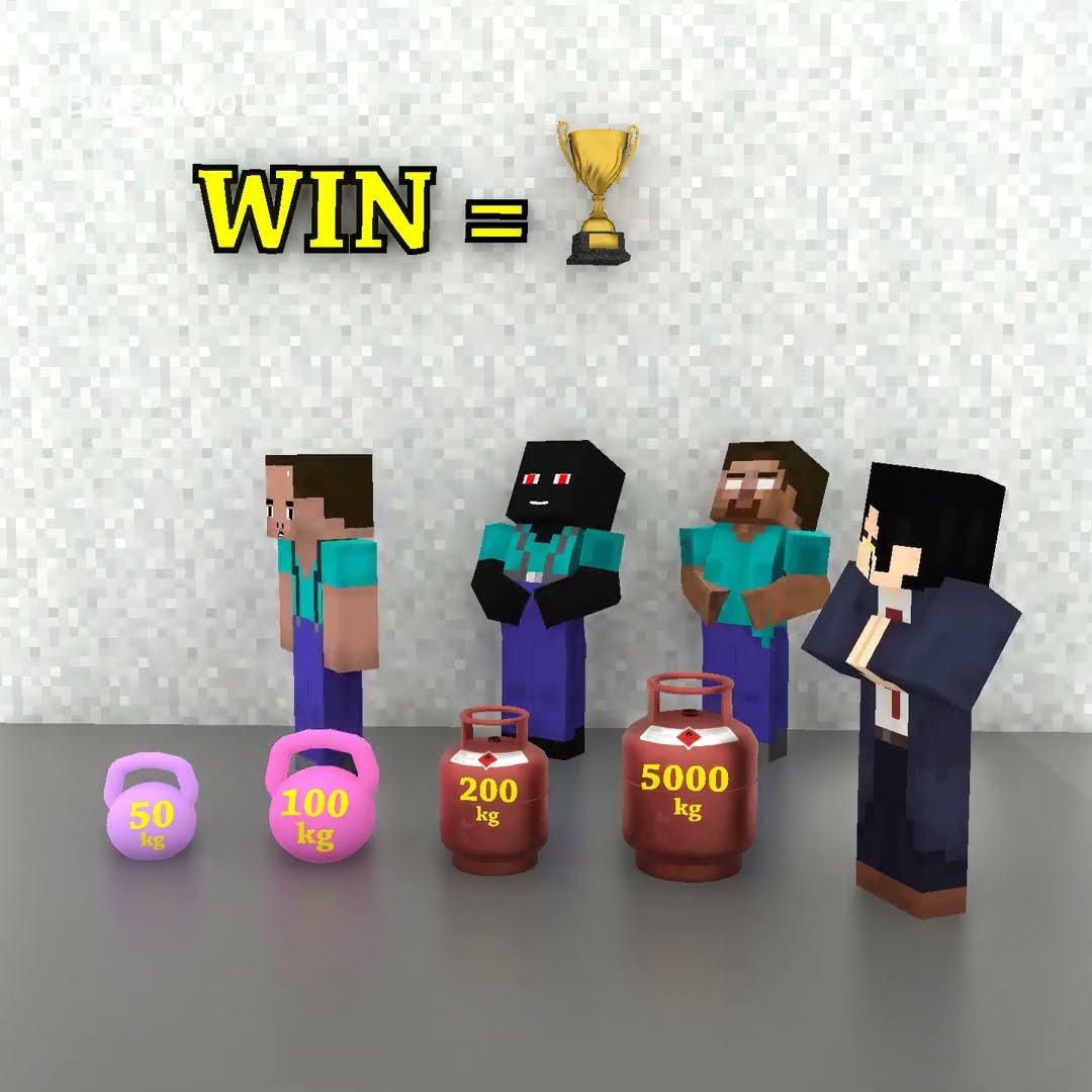 Weightlifting Competition | Help Herobrine win and become the strongest person! ?