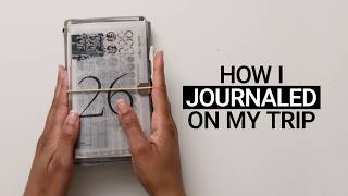 Travel Notebook Flip Through | Cloth & Paper