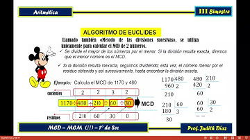S 27 - ALGORITMO DE EUCLIDES - ARIT - 1RO