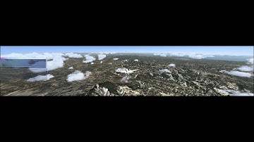 Microsoft Flight Simulator X in 4k/Eyefinity ft. BlueSkyScenery California