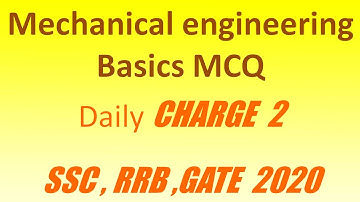 Mechanical engineering basics MCQ : For competitive exam preparation