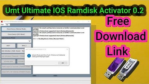 Umt Ultimate IOS Ramdisk Activator 0.2 | Umt iOS new setup | Aj Mobile Repairing