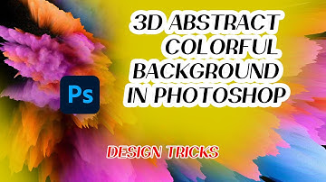 How to 3D Abstract Colorful Background in Photoshop