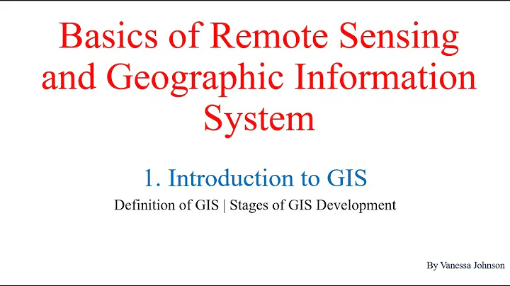 Basics of Remote Sensing and GIS | Introduction to GIS (Part 1) | Definition and Stages of GIS