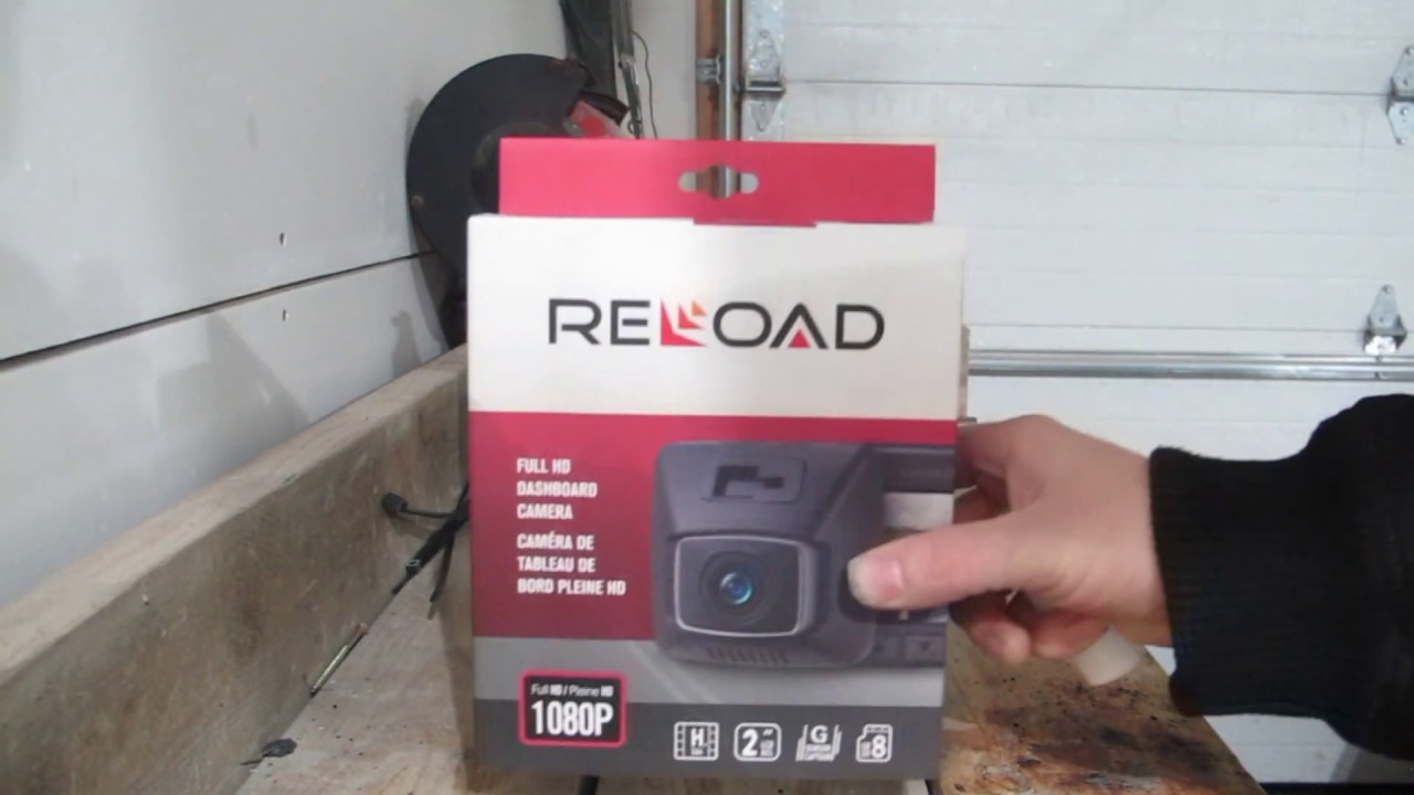 Caméra de tableau de bord Reload double 1080p avec détection de mouvement