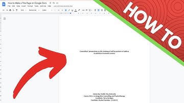 How to Make a Title Page on Google Docs