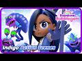 Indigo, the Mysterious Princess | Indigo Action Scenes | Cartoon for Kids | Rainbow Bubblegem🌈