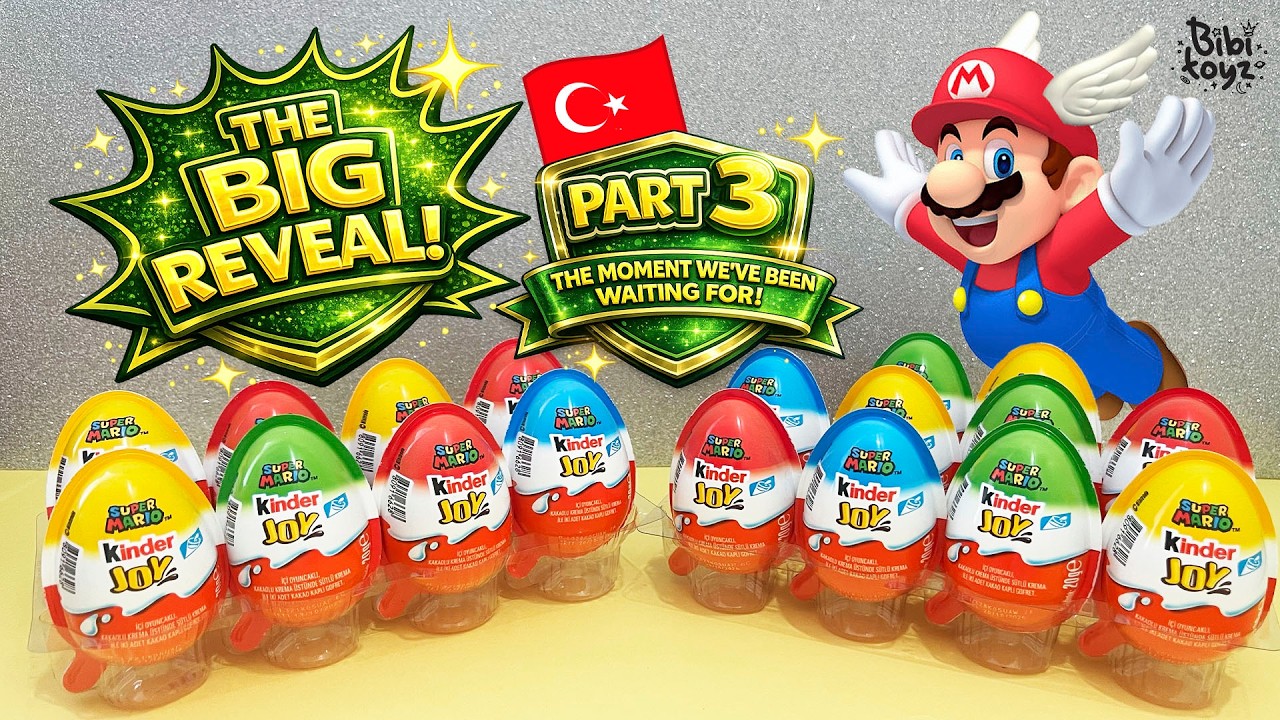 НАКОНЕЦ-ТО ФИГУРКА?! 😱 Еще 6 яиц | Супер Марио Киндер Джой, часть 3 #asmr
