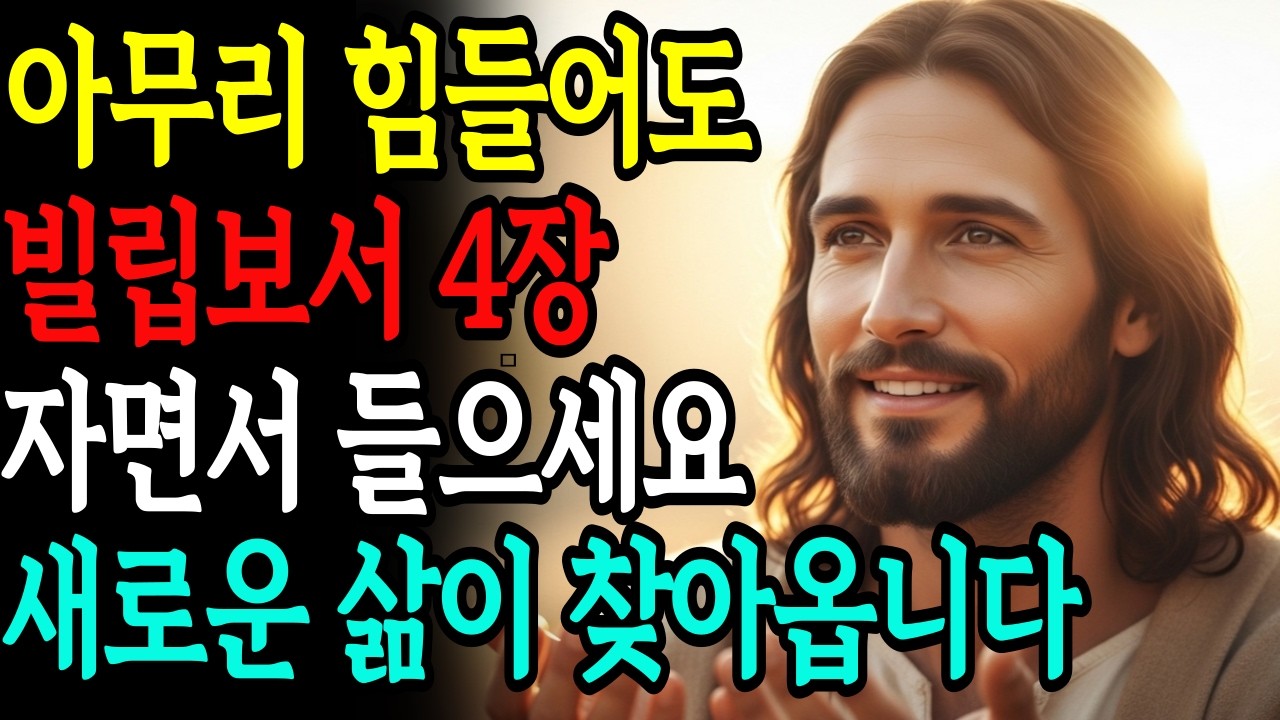 자면서 듣는 빌립보서 4장, 21일만에 삶과 재정이 바뀌는 기적의 말씀. | 말씀묵상 | 기독교명언 | 오디오성경