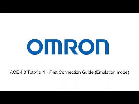 OMRON - ACE 4.0 Tutorial 1 - First Connection Guide (Emulation mode)