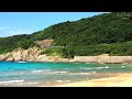 【鉄道のある風景】JR山陰本線 石見海岸 青と緑の風わたる (15-Aug-2020)