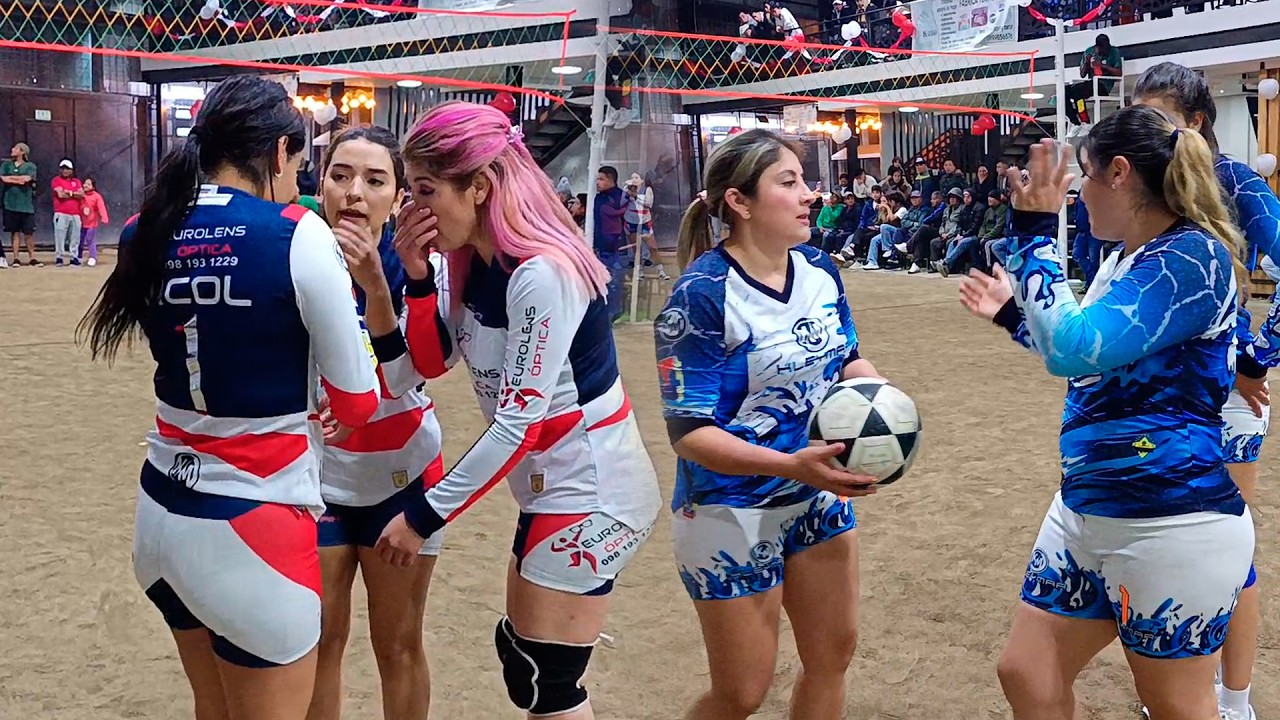 MARIA ABRIL 🆚 NICOLE🔥Ecuavoley Femenino😱