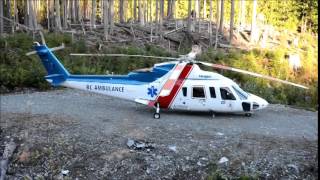 Air ambulance landing and takeoff